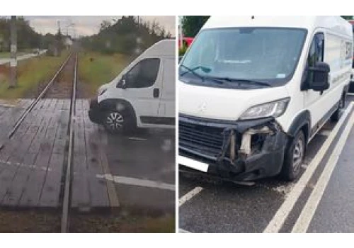 Bus wjechał prosto pod pociąg. Jest nagranie z kabiny maszynisty