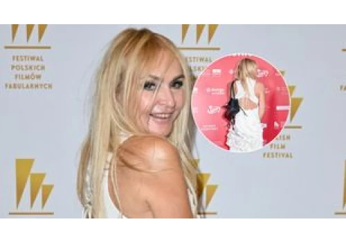 Monika Olejnik zadała szyku w Gdyni. Dumnie prezentowała plecy w nietuzinkowej sukni
