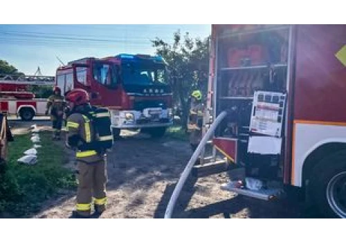 Pożar w Wyszynach po wybuchu gazu. Ewakuowano pięć osób