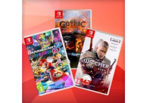 Przegląd okazji na tanie gry Nintendo Switch 2 i 1 na Allegro. Wybrane oferty w cenach od 24,99 zł