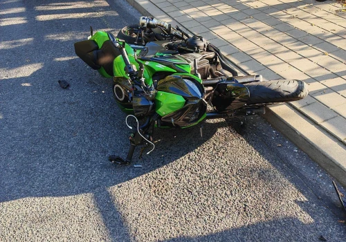 Nie ustąpił pierwszeństwa motocykliście? Zderzenie na ul. Rybaki