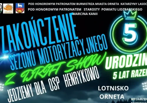 „Jedziemy dla OSP Henrykowo – Drift Show”. Strażacy z Henrykowa świętują 5-lecie i zbierają środki na jednostkę