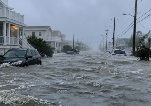 Potężna burza uderzyła w New Jersey. West Wildwood znalazło się pod wodą