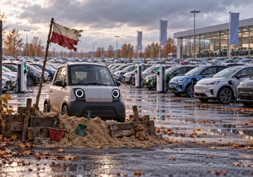 Te elektryczne samochody bronią placu jak Nemeczek. Aleście się rzucili