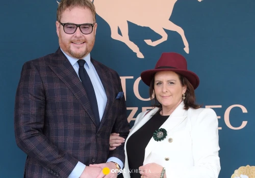 Jan Lubomirski-Lanckoroński i Helena Mańkowska na Wielkiej Warszawskiej. 