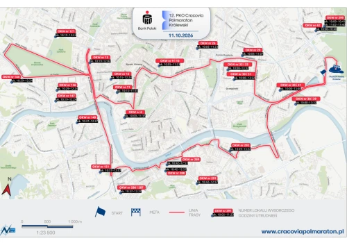 Cracovia Półmaraton Królewski i II tura wyborów – będą kłopoty z dotarciem do lokali wyborczych