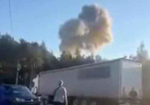 Dron z Rosji uderzył 2 km od przejścia granicznego z Polską. Konieczna była ewakuacja