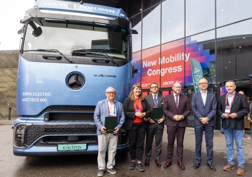Pierwsza ciężarówka z polską dopłatą do elektryków: eActros w Trans Południe