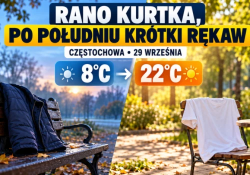 Rano kurtka, po południu krótki rękaw. We wtorek w Częstochowie nawet 22°C