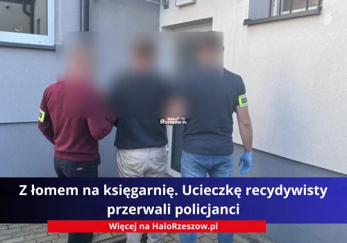 Z łomem na księgarnię. Ucieczkę recydywisty przerwali policjanci