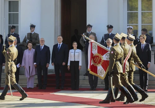 Prezydent Estonii Alar Karis z wizytą pożegnalną w Polsce