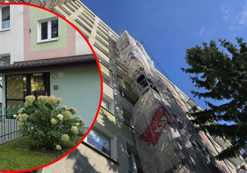 Chodził w nocy po rusztowaniu przy ul. Dworcowej. Chciał odwiedzić bliskich, do których ma zakaz zbliżania?