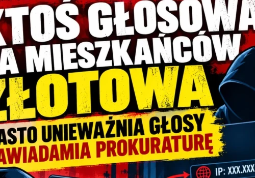 Ktoś głosował za mieszkańców Złotowa. Miasto unieważnia głosy i zawiadamia prokuraturę