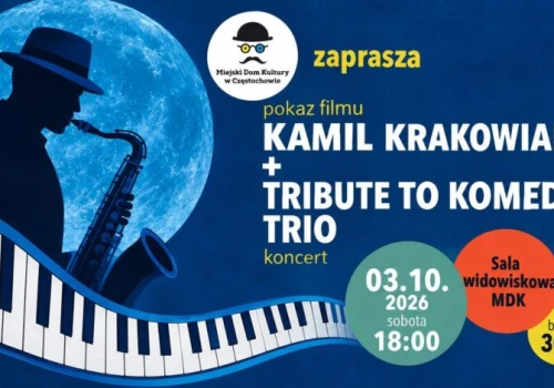 Wieczór Kina i Jazzu: Kamil Krakowiak & Tribute to Komeda