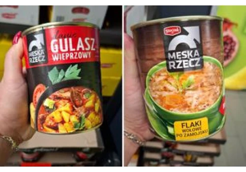 Te puszki znalazłam na palecie w Aldi. Dwa składniki na etykiecie niepokoją
