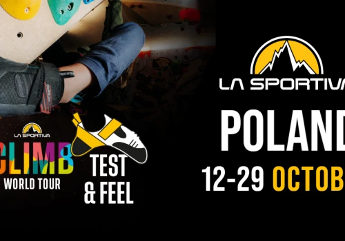 Zaproszenie na październikowe testy butów – La Sportiva Climb World Tour 2026