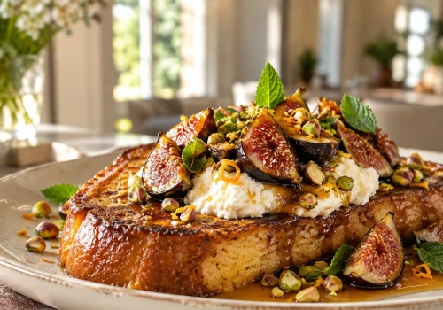 Mateusz Gessler robi french toast z chałki. Wygląda jak deser z restauracji