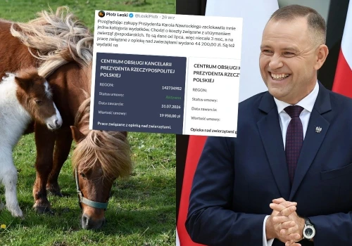 Kancelaria prezydenta potwierdza, że ma dwa konie dla prezydenta i żony, jeden dla ochroniarza i kuca