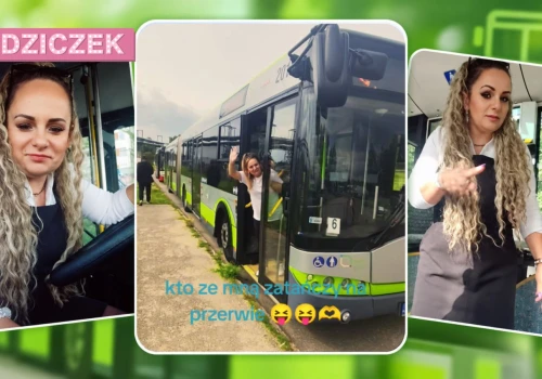 Najpierw motornicza, teraz „autobusiara”. Kierująca autobusem z Olsztyna podbija TikToka