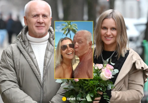 Waldemar Malicki skończył 68 lat. Zapozował na plaży z młodszą o dwie dekady żoną