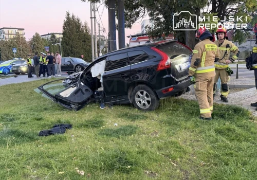 Pijany kierowca Volvo urządził sobie rajd po Bemowie. Miał blisko 1,8 promila