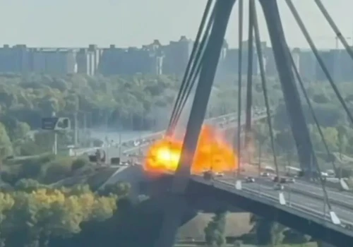 Rosja drugi raz w ciągu dwóch dni zaatakowała Most Północny w Kijowie