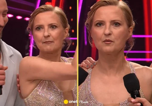 Izabela Kuna zaczęła przepraszać przed kamerami. Nagle zwróciła się do partnera