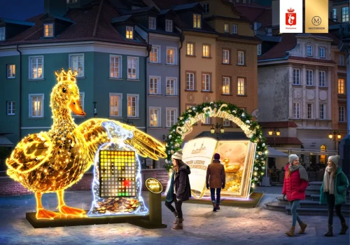 Tak będzie wyglądała nowa iluminacja świąteczna w Warszawie. Nawiąże do warszawskich legend i baśni! Mamy wizualizacje
