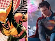 Hawkgirl na zdjęciach bez maski. Superman w niepokojącej scenie z przestraszonym tłumem