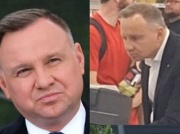 Andrzej Duda podbija sieć. Ze skupieniem rozpracował kasę samoobsługową