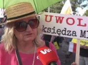 Protest PiS przed Sejmem. 