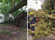 Ewakuacje, zaginieni i strażak rażony piorunem. Trudna sytuacja po burzach