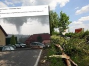 Trąba powietrzna i chmura stopowa nad Małopolską. Jest nagranie