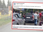 Dziecko na dachu auta wjeżdżającego na Gubałówkę. Mieszkanka: Ręce opadają