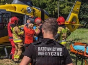 Koszmarny wypadek na torach. Lądował LPR