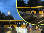 Kierowca autobusu zablokował ruch. Za 