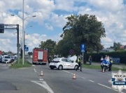 Wypadek z udziałem policyjnego radiowozu w Radomiu. Trzy osoby trafiły do szpitala