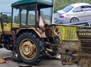 Strażak z Bartąga poszkodowany w wypadku. Sprawca uciekł srebrnym BMW. Druhowie apelują o pomoc