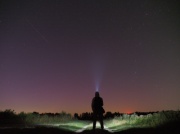 Zorza polarna połączona z kulminacją deszczu meteorów