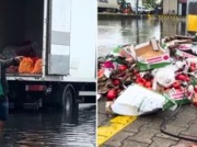 Potężne straty handlarzy po ulewie. Giełda w Broniszach pod wodą