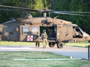 POZNAŃ: Amerykański śmigłowiec Black Hawk w pobliżu szpitali [ZDJĘCIA, FILM]