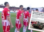 Skandal w Lidze Mistrzów! Symbol rosyjskiej agresji na czołgu przed stadionem