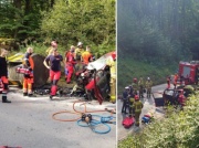 Tragiczny wypadek na Pomorzu. Samochód małżeństwa wjechał w betonowy krąg