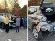 Pomyliła hamulec z gazem. Demolka na parkingu przed szkołą