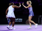 Set do zera w półfinale WTA Finals. Potem faworytki musiały się namęczyć