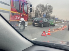 Wypadek na ul. Krakowskiej w Kielcach. Są utrudnienia