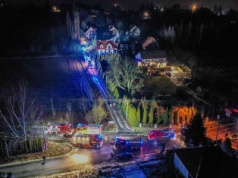 Pożar domu w Michałowicach
