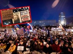 Tysiące na ulicach Bratysławy. 