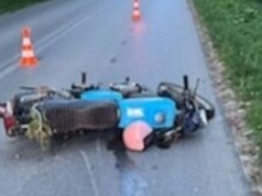 Bez kasku i uprawnień fiknął kozła. Poleciał do szpitala