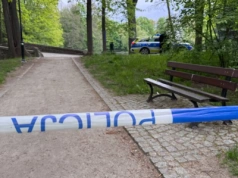 Część Parku Norweskiego zamknięta. Policja zabezpiecza miejsce znaleziska